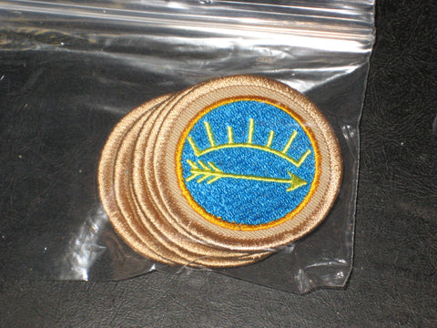 Webelos Emblem tan Patrol Medallions, Lot of 8