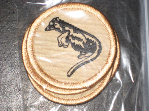 Otter or Rat tan Patrol Medallion lot of 5