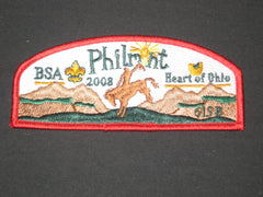 Heart of Ohio Council 2008 Philmont red border CSP - the carolina trader