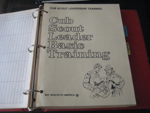 Cub Scout Leader Basic Training Manual & Other Cub printed items