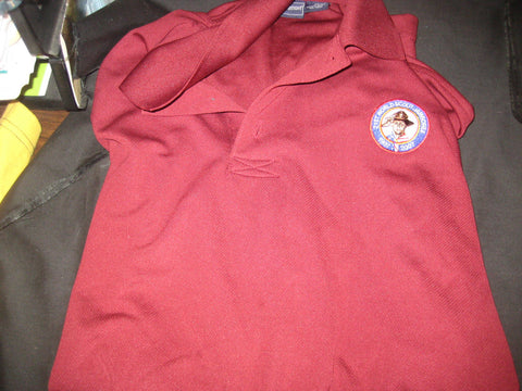 2007 World Jamboree US Contingent Maroon Polo Shirt size xl