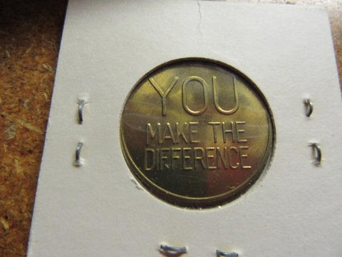 You Make the Difference Coin 1970s