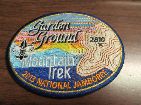 2013 National Jamboree Garden Ground Mountain Trek Pocket Patch