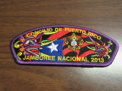 Puerto Rico Council 2013 National Jamboree Purple Border JSP