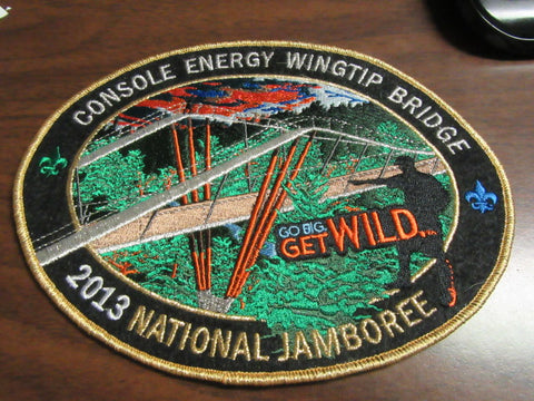 2013 National Jamboree Console Energy Winter Bridge Back Patch