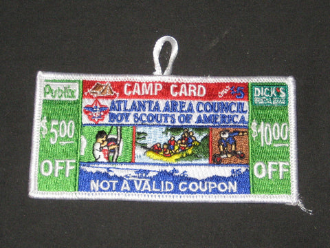 Atlanta Area Council Camp Card Patch
