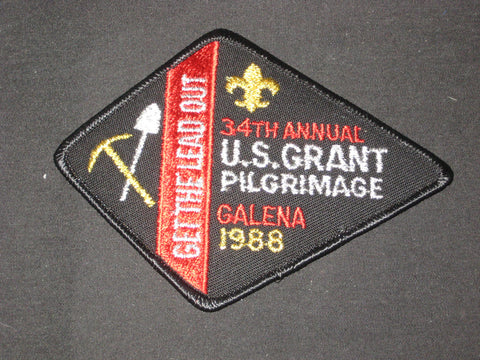 US Grant Pilgrimage Galena 1988 34th Annual Patch