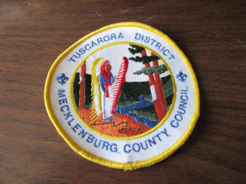Tuscarora District Mecklenburg County Council Jacket Patch 1980's