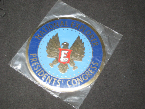 National Explorer Presidents' Congress metallic Stickon