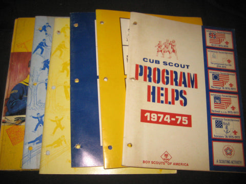 5 1970s Cub Scout Program Helps & Cub Scout Fun Book
