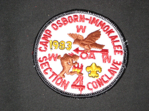 Section 4 Conclave 1983 Camp Osborn Immokalee 353 Patch