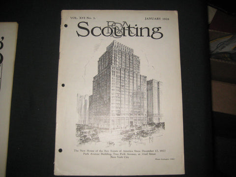 Scouting Magazine January 1928 issue