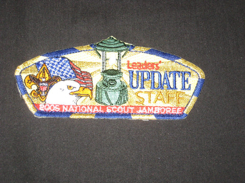 2005 National Jamboree Leaders' Update Staff JSP, blue & gold border