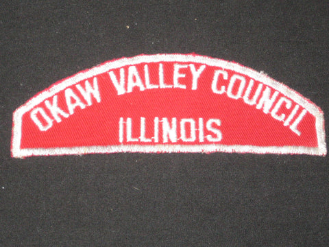 Okaw Valley Council R&W red and white