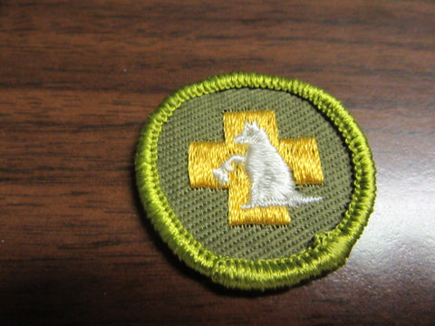 First Aid to Animals Twill Merit Badge
