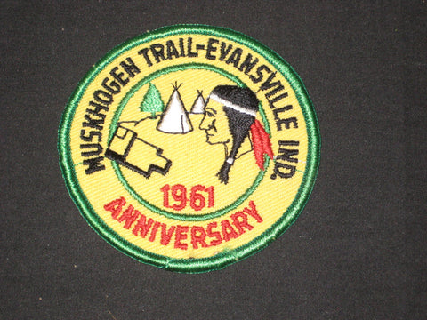 Muskhogen Trail 1961 Anniversary Pocket Patch