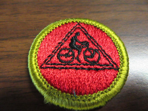 Cycling Clear Waffle Back Merit Badge
