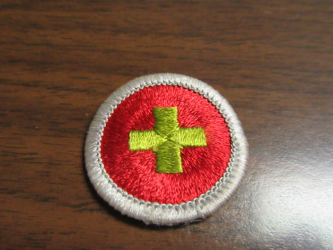 First Aid Clear Plastic Solid Merit Badge
