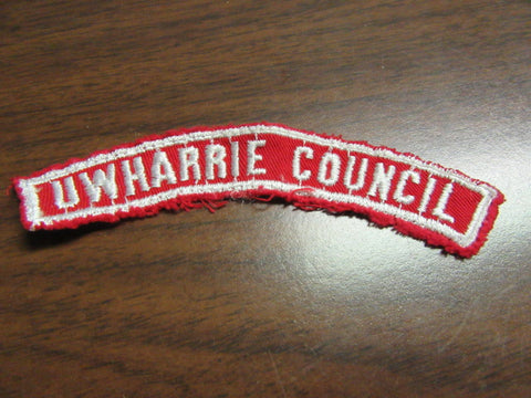 Uwharrie Council Red and White Strip
