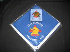 West Point 1974 Camporee Neckerchief and Pocket Patch