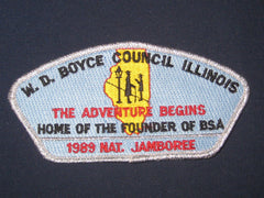 W.D. Boyce Council 1989 National Jamboree JSP-the carolina trader