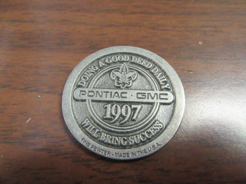 1997 National Jamboree Pontiac GMC Pewter Coin