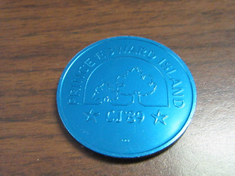 1989 BSA National Jamboree & CJ '89 Canada Jamboree Blue Coin