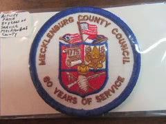 Mecklenburg County Council, 80 Years of Service Council Patch
