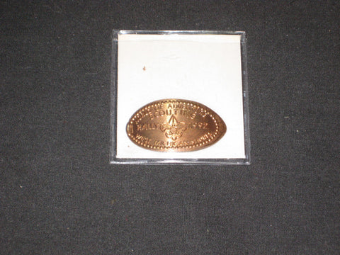 West Michigan Shores Council Scouting Rally 1992 Elongated Cent