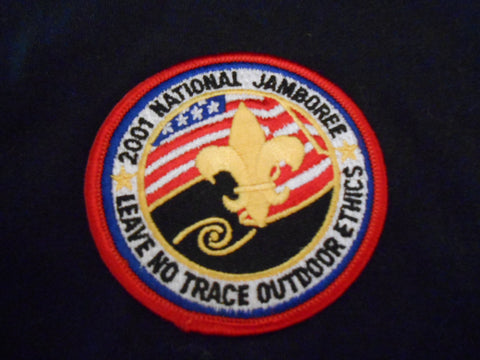 2001 National Jamboree Leave No Trace Outdoor Ethics pocket patch