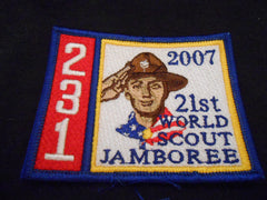 2007 World Jamboree Troop 231 Contigent Patch
