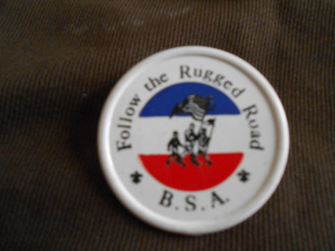 Follow The Rugged Road Marching neckerchief slide