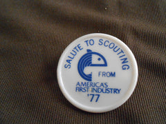 Salute to Scouting neckerchief slide - the carolina trader