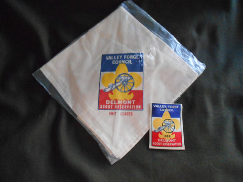 Delmont Scout Reservation Unit Leader Valley Forge Cnl Neckerchief & Patch