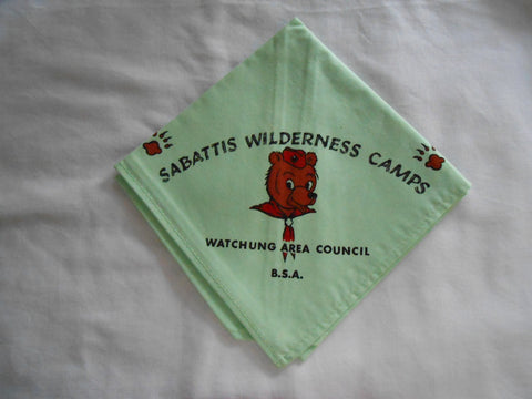 Sabattis Wilderness Camps Watchung Area Council Neckerchief