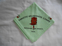Sabattis Wilderness Camps Watchung Area Council Neckerchief - the carolina trader