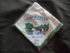 Resica Falls Scout Reservation 1976 Camp Leader Neckerchief - the carolina trader - the carolina trader