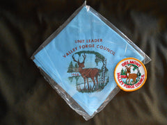 Valley Forge Coun 1968 Unit Leader Neckerchief & Patch - the carolina trader