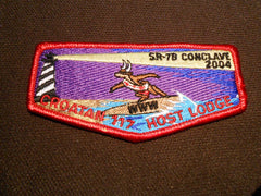 Croatan Lodge117 SR-7B Conclave 2004 s49 Flap - the carolina trader
