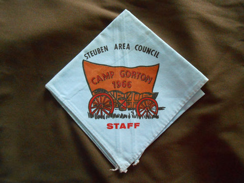 Steuben Area Council Camp Gorton 1966 Staff Neckerchief