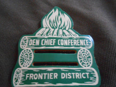 Den Chief Conference Frontier District neckerchief slide - the carolina trader