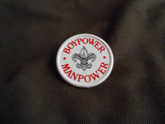 1970 "Boy Power ManPower" neckerchief slide - the carolina trader