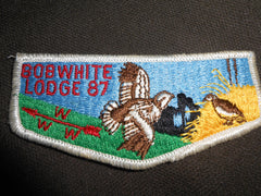 BobWhite 87 s3 flap