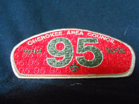 Cherokee Area s 95th anniv tan bdr CSP