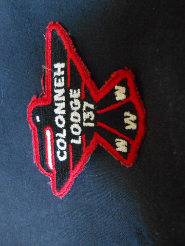 Colonneh Lodge 137, black bird shaped patch