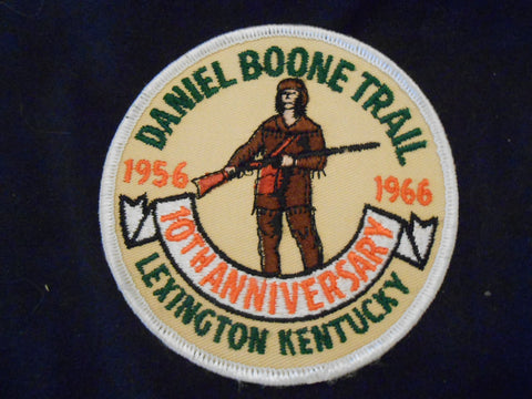 Daniel Boone Trail 1966 10th Anniv Pocket Patch