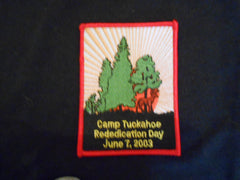 Camp Tuckahoe Rededication Day 2003 Pocket Patch