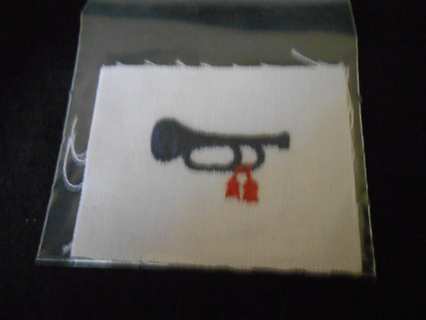 Bugler on White Twill, Sea Scout/Explorer Position Patch