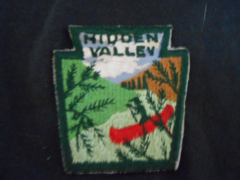 Hidden Valley, Keystone Council, ce Pocket Patch, 1960s