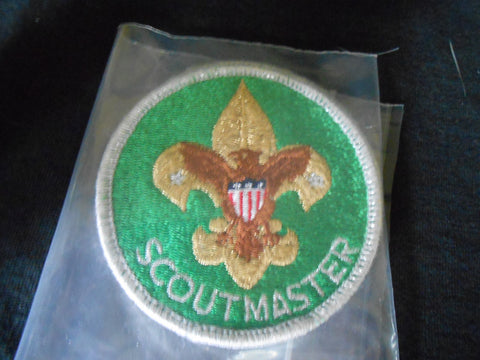 Scoutmaster 1972 Trained Silver Mylar Patch